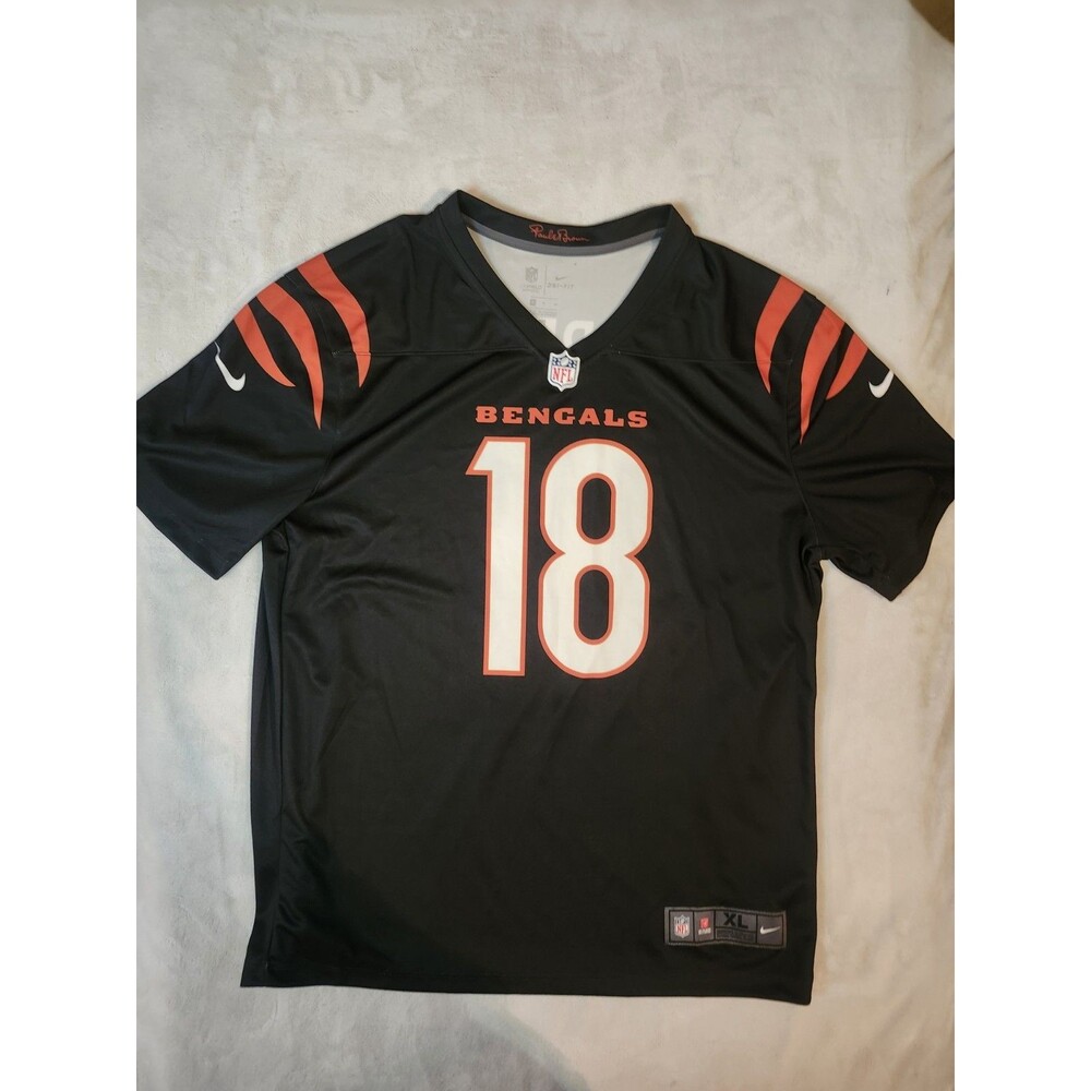 Nike NFL Cincinnati Bengals AJ Green 18 Jersey Black Orange Men’s Size XL Extra